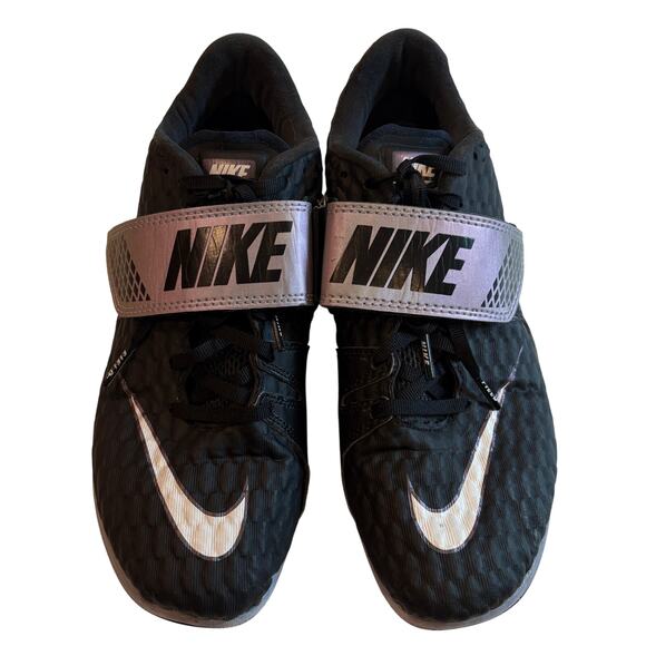 Nike Air Zoom HJ Elite Track Field Spikes 806561 Black Mens 7.5 Womens 9 *FLAW* - Picture 5 of 16